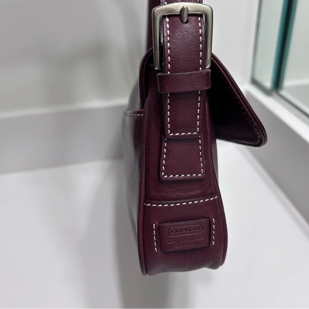 Vintage Coach 7784 Hamptons East West Wine Shoulder Bag Y2K - Picture 4 of 9